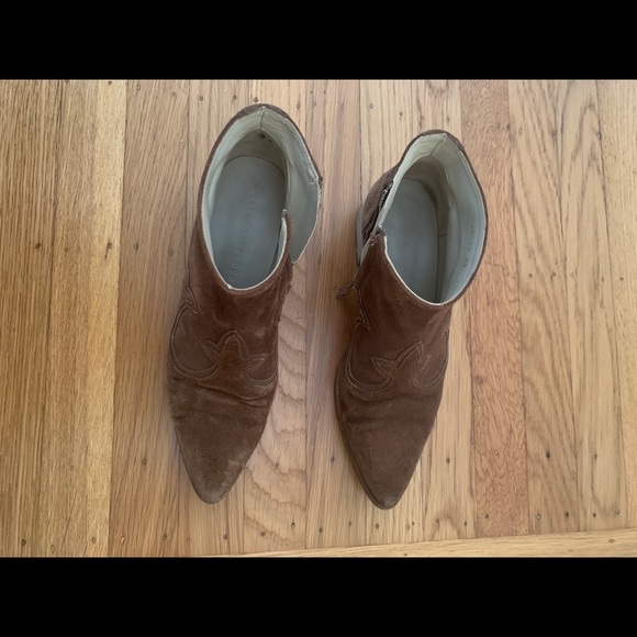 Freda Salvador Arroyo western tan leather bootie size 7.5 - Picture 3 of 10